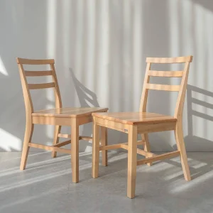 Ghế Ăn Gỗ Cao Su Tự Nhiên