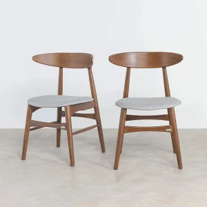 Ghế Ăn Gỗ Cao Su Tự Nhiên Màu Nâu